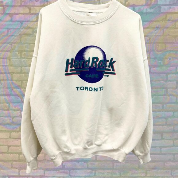 Vintage 90s Hard Rock Cafe Toronto Sweatshirt Size XL - Picture 1 of 5
